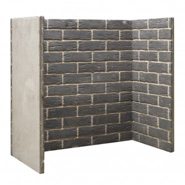 Gallery Collection Rustic Grey Brick Inglenook Chamber