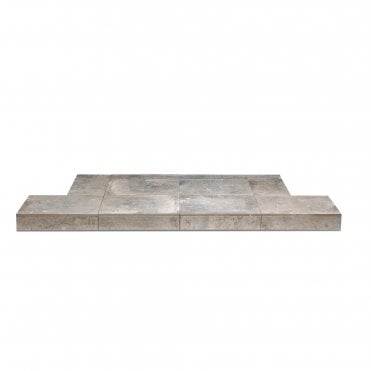 Gallery Collection Steel Grey Tiled Hearth