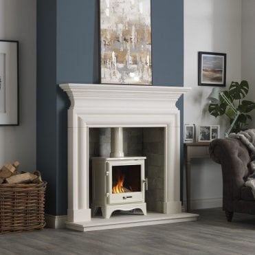 Avellino Agean Limestone Mantel 57"