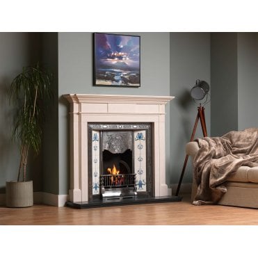 Milbrooke Agean Limestone Mantel 56"